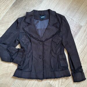 Per Una Brown Tweed Vintage Blazer Marks & Spencer